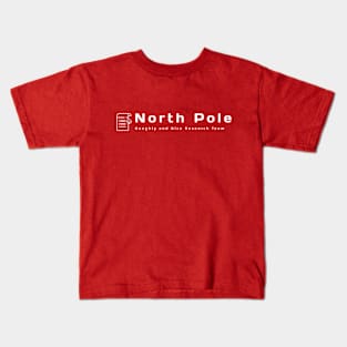 North Pole: Naughty and Nice Research Team Kids T-Shirt